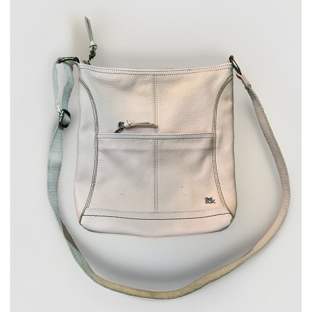 The Sak Iris‎ Crossbody Soft Rose Pink Pebbled Leather Handbag Boho Purse Bag